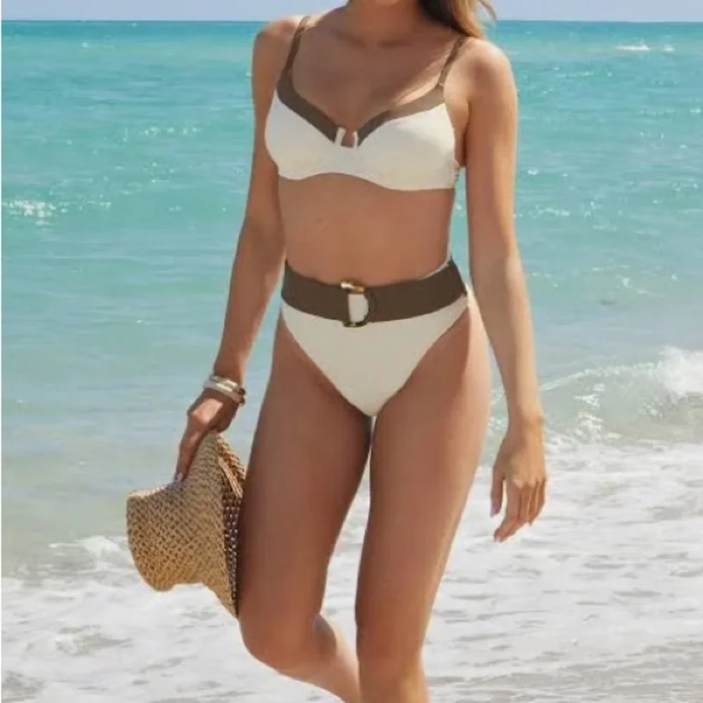 VENUS Pink Leopard Bikini Belted Set - Picture 6 of 7